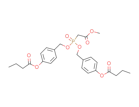 di(4-butanoyloxybenzyl) methoxycarbonylmethylphosphonate