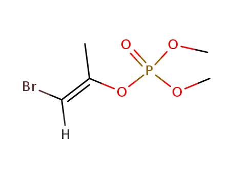 Molecular Structure of 50877-88-8 (phosphoric acid (<i>E</i>)-2-bromo-1-methyl-vinyl ester dimethyl ester)