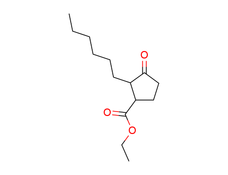 Cyclopentanecarboxylicacid, 2-hexyl-3-oxo-, ethyl ester