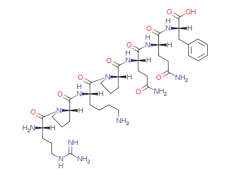 2-[[5-Amino-2-[[5-amino-2-[[1-[6-amino-2-[[1-[2-amino-5-(diaminomethylideneamino)pentanoyl]pyrrolidine-2-carbonyl]amino]hexanoyl]pyrrolidine-2-carbonyl]amino]-5-oxopentanoyl]amino]-5-oxopentanoyl]amino]-3-phenylpropanoic acid