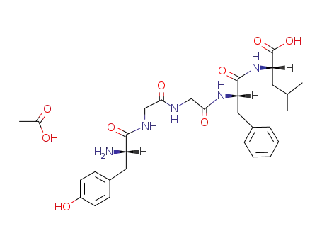 Molecular Structure of 81678-16-2 (LEUCINE ENKEPHALIN ACETATE SALT)
