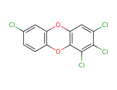 Molecular Structure of 67028-18-6 (1,2,3,7-Tetrachlorodibenzo[1,4]dioxin)