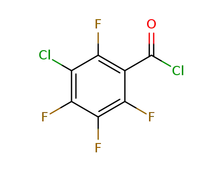 Molecular Structure of 292621-58-0 (3-CHLORO-2,4,5,6-TETRAFLUOROBENZOYL CHLORIDE)