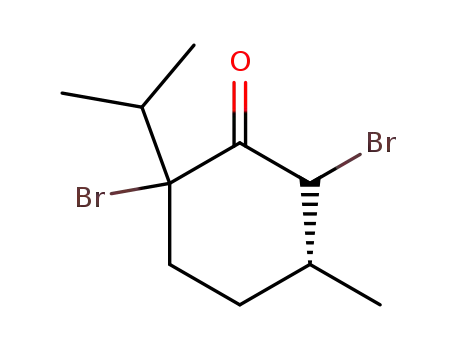 (5R)-2,6-Dibromo-2-isopropyl-5-methylcyclohexanone