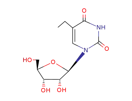 Molecular Structure of 25110-76-3 (5-Ethyluridine)