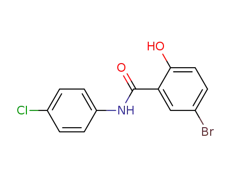 Molecular Structure of 3679-64-9 (5-BROMO-4'-CHLOROSALICYLANILIDE)