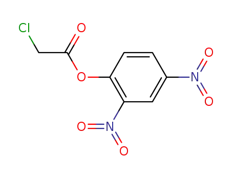 Molecular Structure of 83154-97-6 (acetic acid, 2-chloro-, 2,4-dinitrophenyl ester)