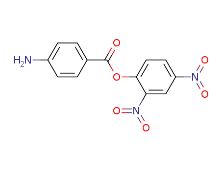 Molecular Structure of 94324-04-6 (Phenol, 2,4-dinitro-, 4-aminobenzoate (ester))