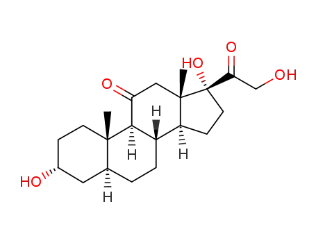 Molecular Structure of 547-77-3 (5-ALPHA-PREGNAN-3-BETA, 17,21-TRIOL-11,20-DIONE)