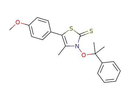 5-(p-methoxyphenyl)-4-methyl-3-(1-phenyl-1-methyleth-1-oxy)-thiazole-2(3H)-thione