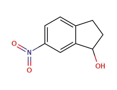 Molecular Structure of 119273-81-3 (6-nitro-2,3-dihydro-1H-inden-1-ol)