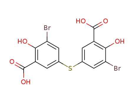 Benzoic acid, 3,3'-thiobis[5-bromo-6-hydroxy-