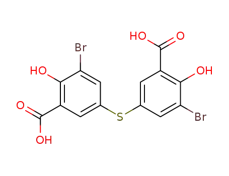 3,3'-Sulfanediylbis(5-bromo-6-hydroxybenzoic acid)