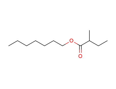 Molecular Structure of 50862-12-9 (heptyl 2-methylbutyrate)