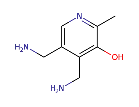 Molecular Structure of 45996-87-0 (4,5-bis-aminomethyl-2-methyl-pyridin-3-ol)