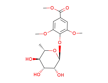 Molecular Structure of 130774-07-1 (Methyl syringate 4-O-α-L-rhamnopyranoside)