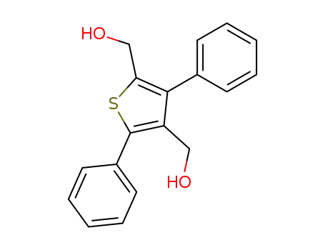 Molecular Structure of 87694-21-1 (3,5-Diphenyl-2,4-thiophendimethanol)