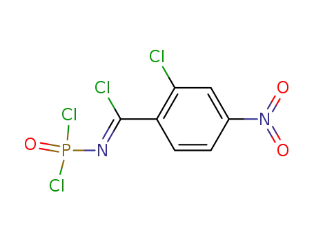 Molecular Structure of 119211-32-4 (2-chloro-<i>N</i>-dichlorophosphoryl-4-nitro-benzimidoyl chloride)