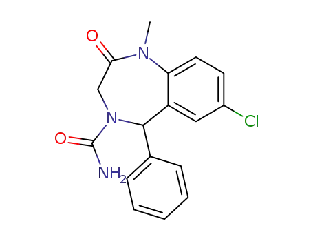 Molecular Structure of 59009-93-7 (carburazepam)