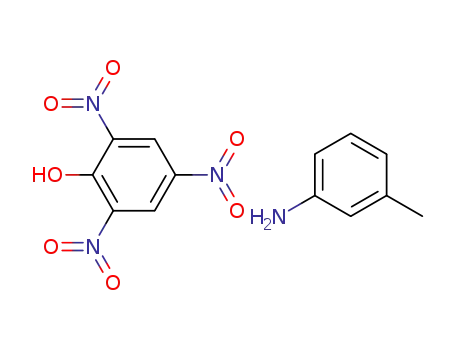 Molecular Structure of 13296-85-0 (2,4,6-trinitrophenol - 3-methylaniline (1:1))