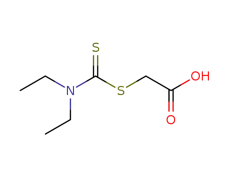 Molecular Structure of 5439-93-0 ([[(diethylamino)thioxomethyl]thio]acetic acid)