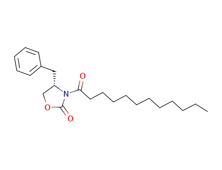 Molecular Structure of 198649-20-6 ((4S)-3-(dodecanoyl)-4-benzyl-2-oxazolidinone)