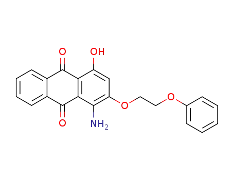 Molecular Structure of 17418-59-6 (1-amino-4-hydroxy-2-(2-phenoxyethoxy)anthraquinone)