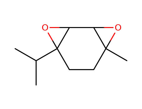 Molecular Structure of 104975-22-6 (4-isopropyl-7-methyl-3,8-dioxatricyclo[5.1.0.02,4]octane)
