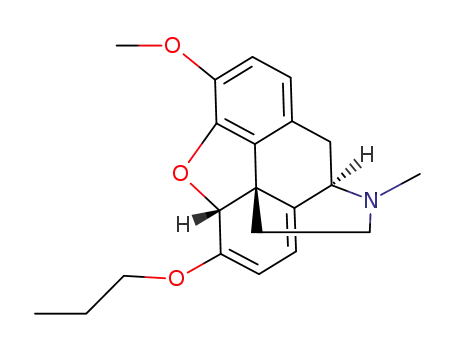 Molecular Structure of 26451-55-8 (6-propoxy-6-demethoxythebaine)
