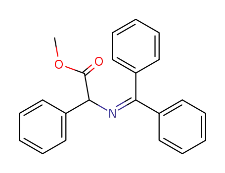 Molecular Structure of 171181-53-6 (Benzeneacetic acid, a-[(diphenylmethylene)amino]-, methyl ester)