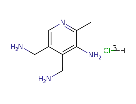 Molecular Structure of 90330-16-8 (3-amino-4,5-bis(aminomethyl)2-methylpyridine trihydrochloride)