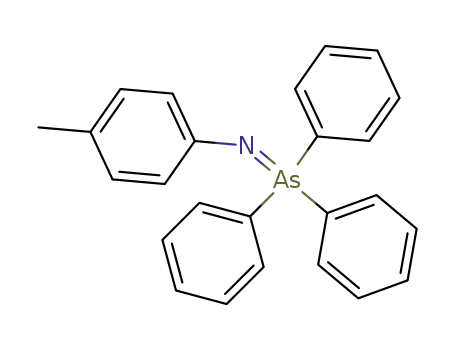 Molecular Structure of 65423-89-4 (Benzenamine, 4-methyl-N-(triphenylarsoranylidene)-)