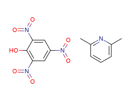 2,6-dimethylpyridine; 2,4,6-trinitrophenol cas  16625-32-4