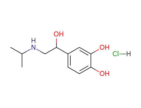 Molecular Structure of 51-30-9 (Isoprenaline hydrochloride)