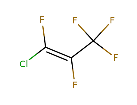 Molecular Structure of 14003-57-7 (trans-1-chloro-1,2,3,3,3-pentafluoro-1-propene)