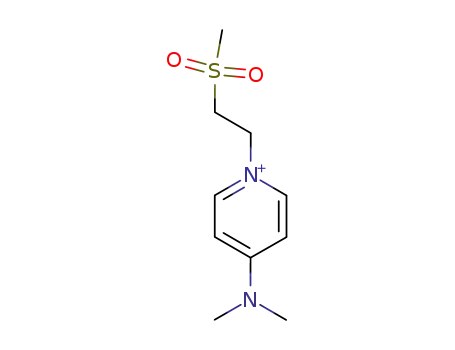 Molecular Structure of 141375-40-8 (4-Dimethylamino-1-(2-methanesulfonyl-ethyl)-pyridinium)
