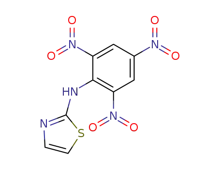 Molecular Structure of 132666-70-7 (2-N-(2,4,6-trinitrophenyl)thiazoleamine)