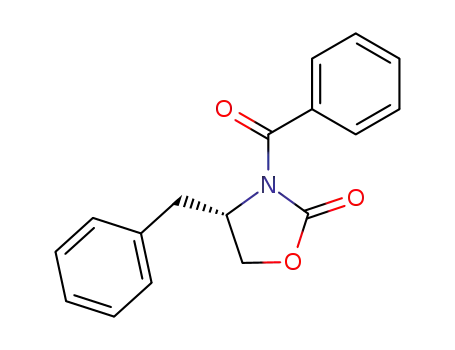 Molecular Structure of 153729-83-0 ((S)-3-benzoyl-4-phenylmethyl-2-oxazolidinone)