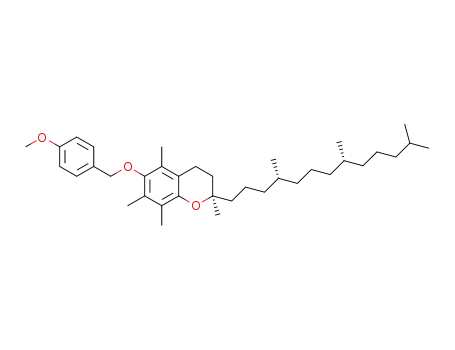 Molecular Structure of 1402580-98-6 (4-methoxybenzyl (R,R,R)-α-tocopheryl ether)