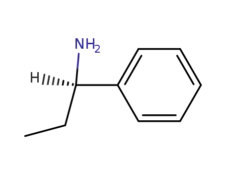 Molecular Structure of 3082-64-2 ((R)-(+)-1-Phenylpropylamine)