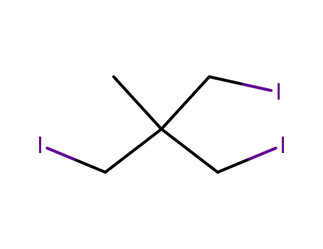 Molecular Structure of 85963-60-6 (1,3-Diiod-2-(iodmethyl)-2-methylpropan)