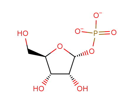 Molecular Structure of 99790-49-5 (α-D-ribose-1-phosphate)