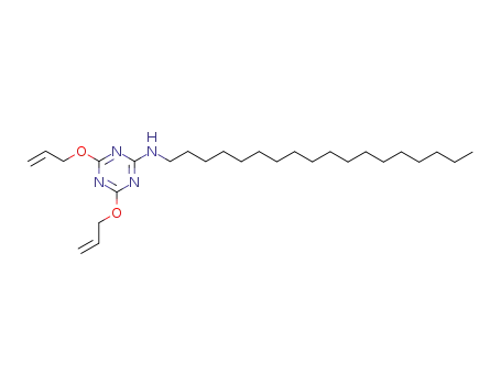 Molecular Structure of 51305-29-4 (N-octadecyl-4,6-bis(allyloxy)-1,3,5-triazin-2-amine)