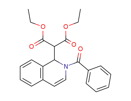 Molecular Structure of 37009-02-2 ((2-benzoyl-1,2-dihydro-isoquinolin-1-yl)-malonic acid diethyl ester)
