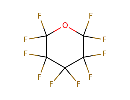 Molecular Structure of 355-79-3 (2,2,3,3,4,4,5,5,6,6-decafluorotetrahydro-2H-pyran)