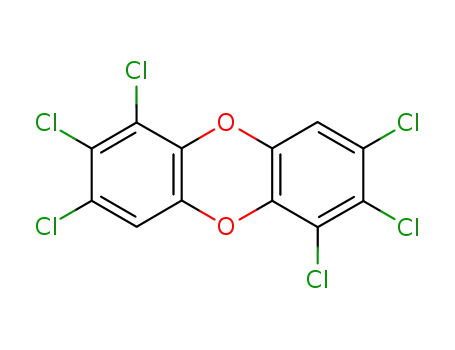 Molecular Structure of 57653-85-7 (1,2,3,6,7,8-HEXACHLORODIBENZO-P-DIOXIN)