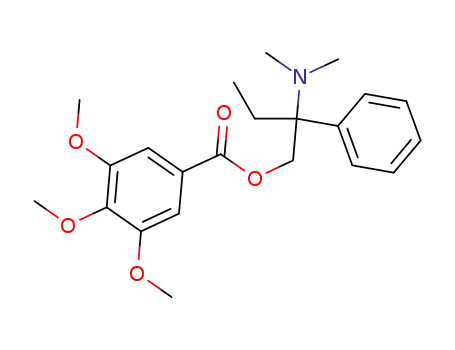 Molecular Structure of 39133-31-8 (3,4,5-Trimethoxybenzoic acid 2-(dimethylamino)-2-phenylbutyl ester)