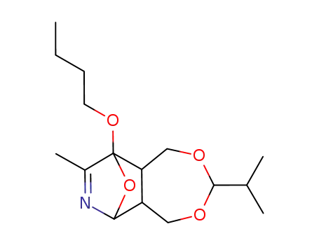 Molecular Structure of 717916-87-5 (3-isopropyl-1,5-dihydro[1,3]dioxepino-3-methyl-4-n-butoxy-7-oxa-2-azabicyclo[2.2.1]hept-2-ene)