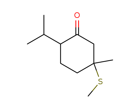 5-methyl-5-methylsulfanyl-2-propan-2-yl-cyclohexan-1-one