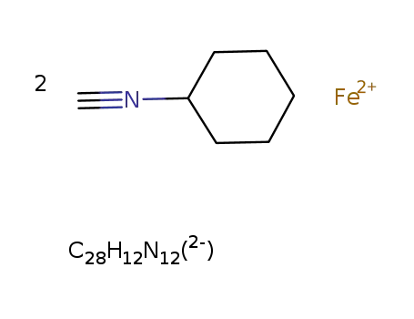 bis(cyclohexylisocyanide)(tetra(2,3-pyrido)porphyrazinato)iron(II)
